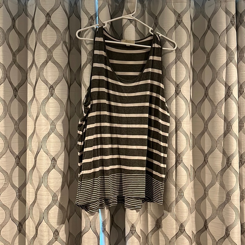 Charcoal striped tank